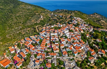 Alonissos Town: The Aegean from Above